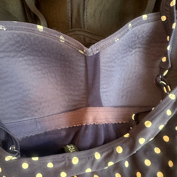 Bond-Eye Australia Front Twist One Piece Swimsuit in Navy Blue Polka Dot size 6 - Picture 7 of 8